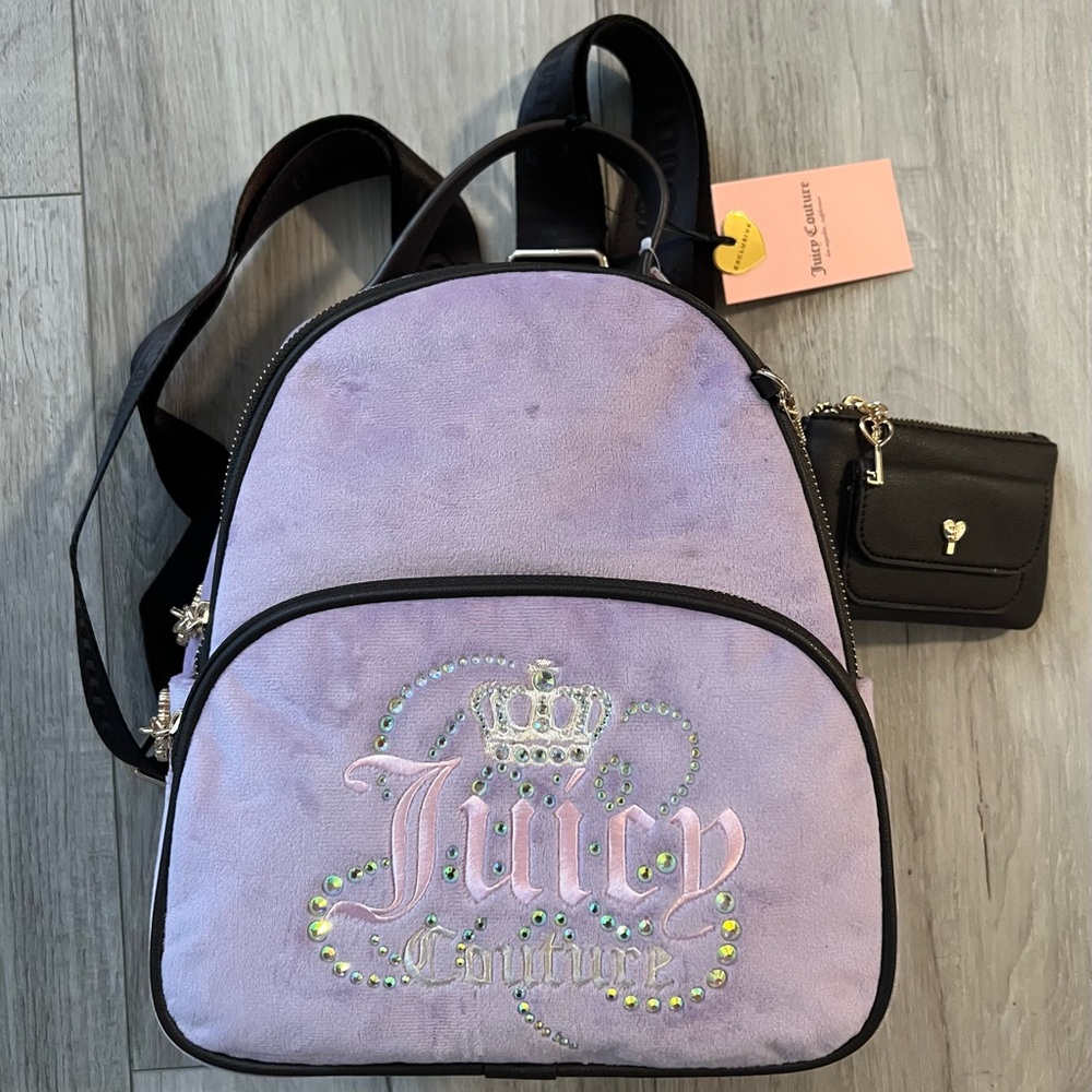 Juicy Couture Dreamy Juicy Medium Backpack Lavender/Chocolate